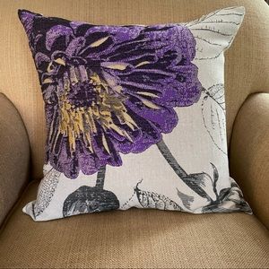 Purple Flower Pillow